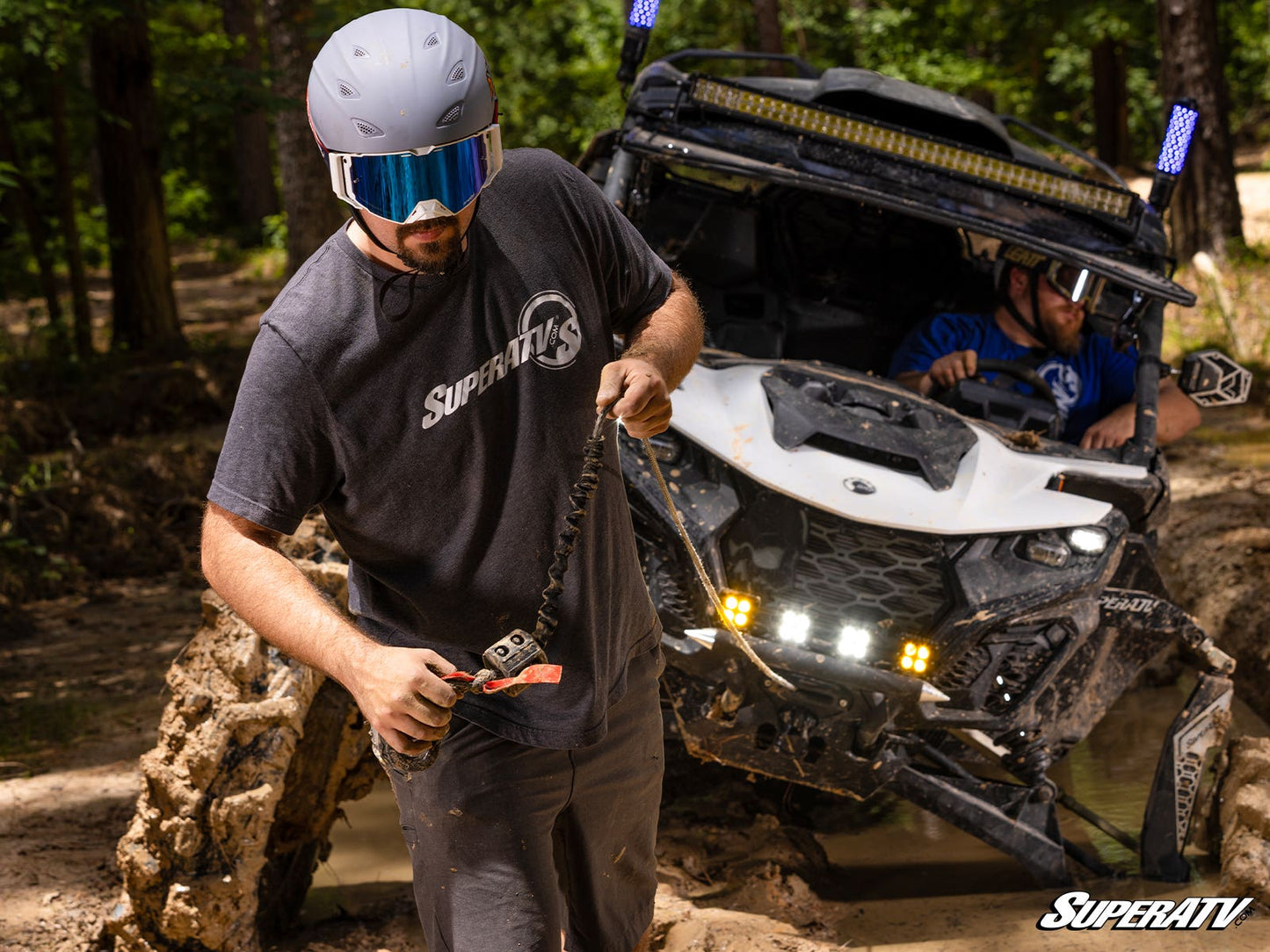 Polaris RZR XP Turbo Winch Mounting Plate
