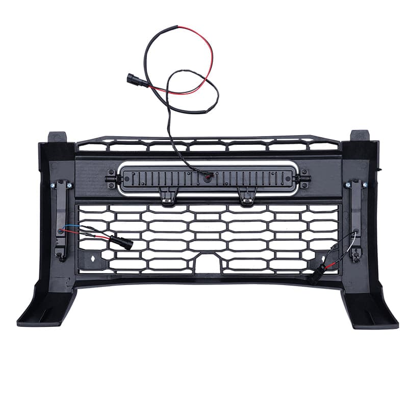 Kemimoto Front Mesh Grill with Accent Light for Polaris Xpedition