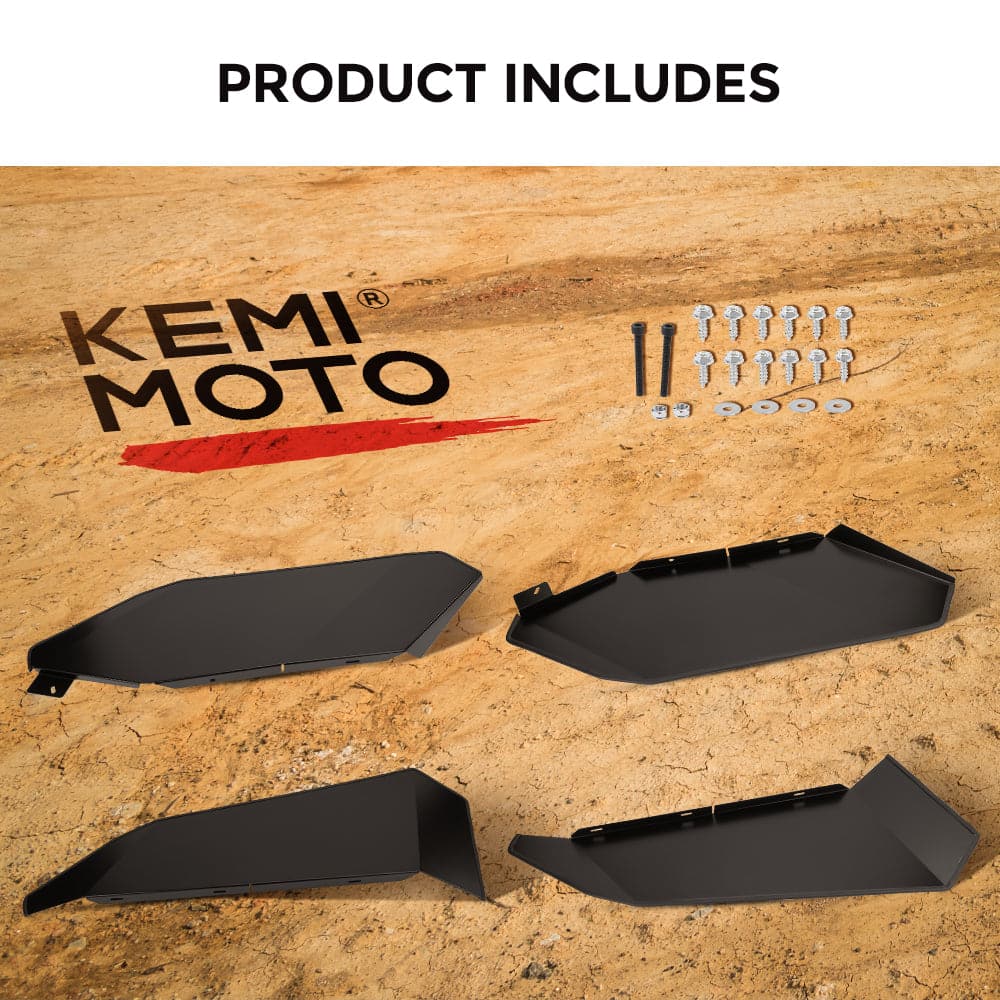 Kemimoto Aluminum Lower Door Panel Inserts for Can-Am Maverick X3 MAX