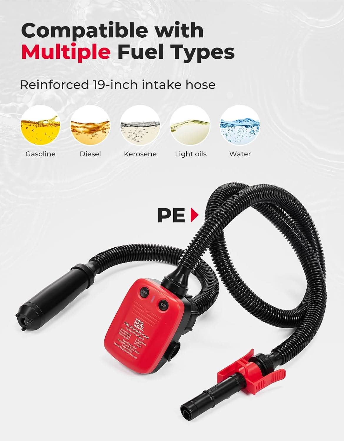 41" Hose Fuel Transfer Pump with Automatic Shut-Off Sensor