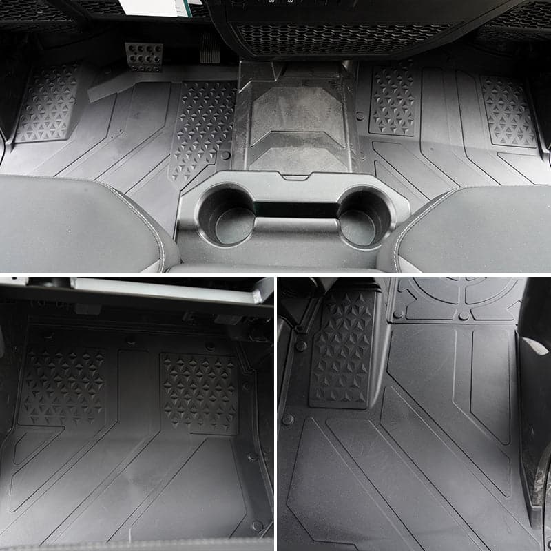 Kemimoto TPE Floor Mats Anti‑Slip for Polaris Ranger 1500