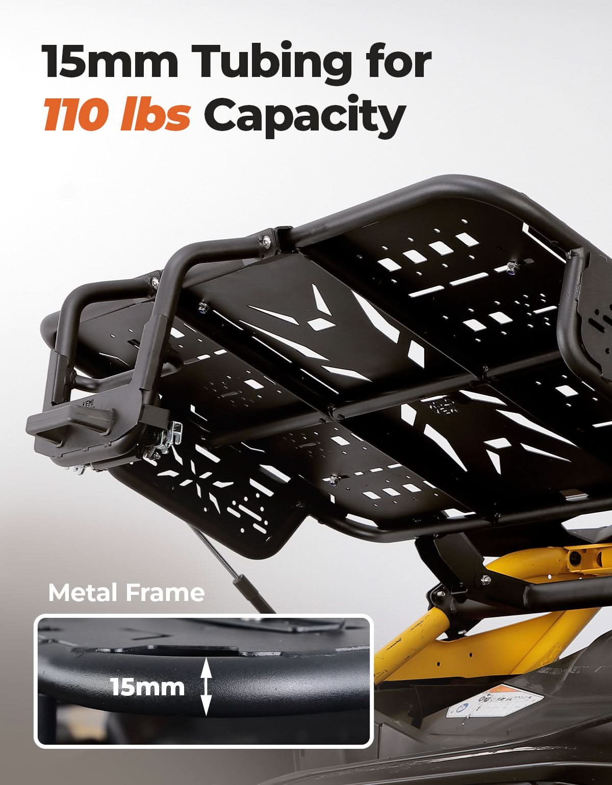 Kemimoto Heavy-Duty Spare Tire Carrier for 2024+ Can‑Am Maverick R