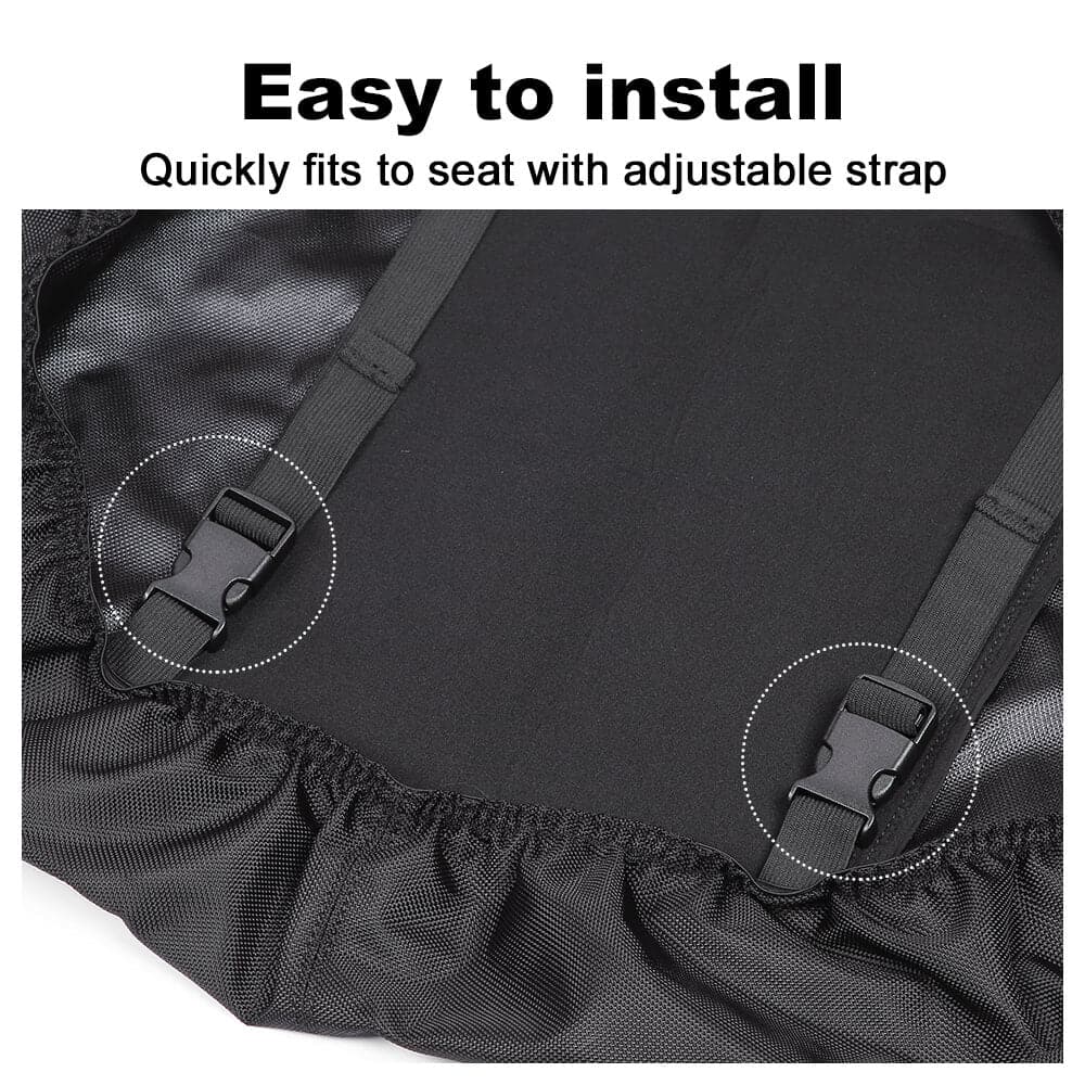 KEMIMOTO UTV Waterproof Seat Cover & 2" Tie‑Down Anchors for Polaris Ranger