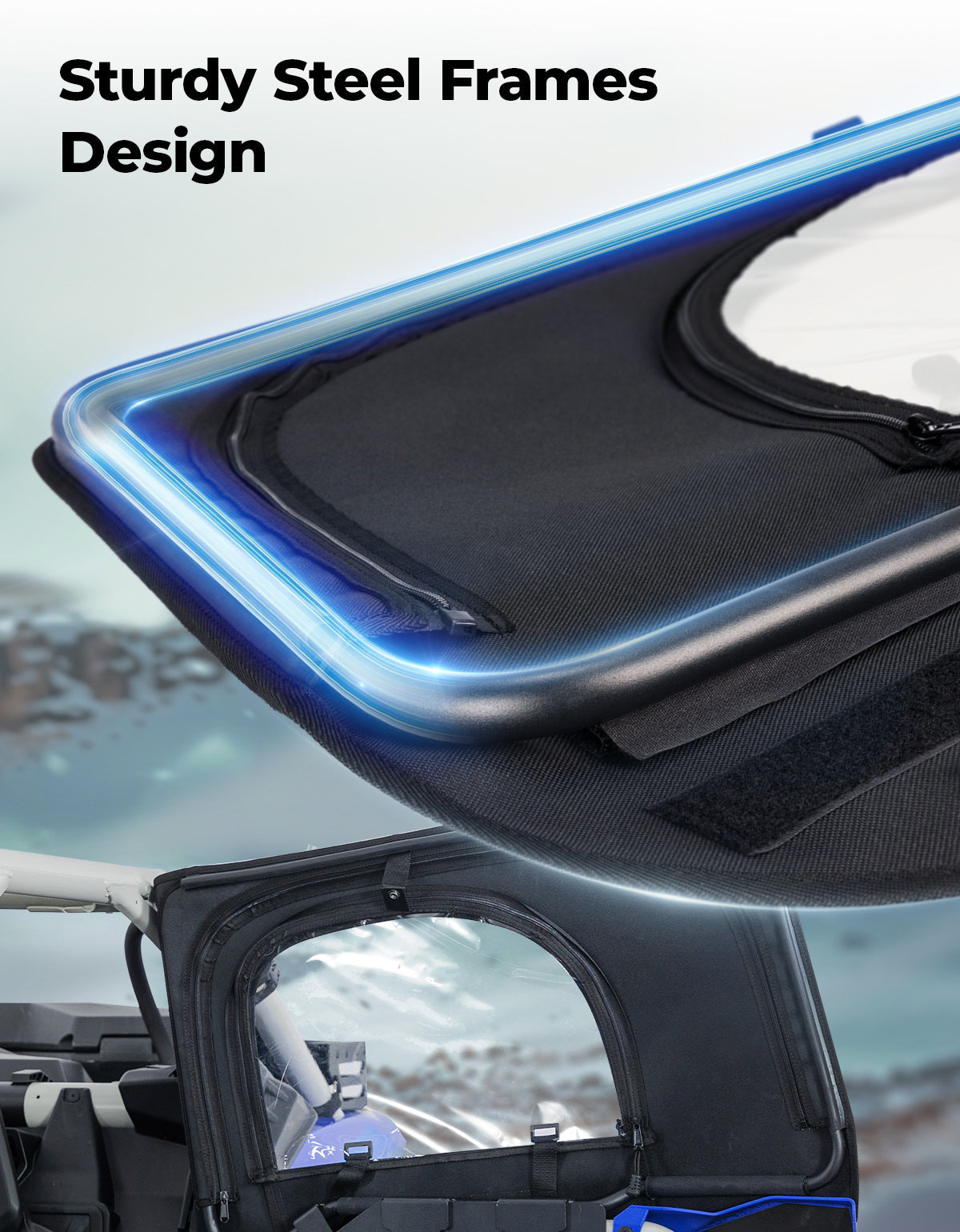 Soft Cab Enclosures with Metal Frame for Can‑Am Maverick X3 MAX