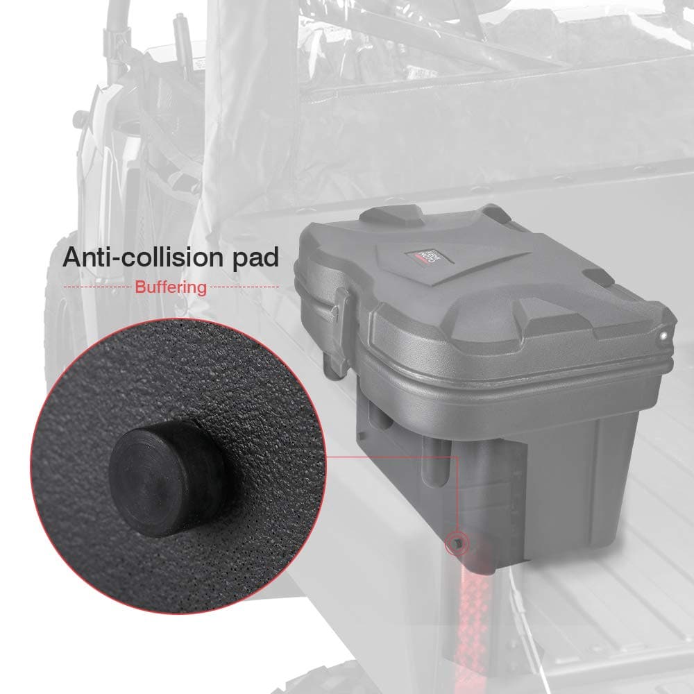 Kemimoto 20L Cargo Storage Box Lockable for Polaris General 1000