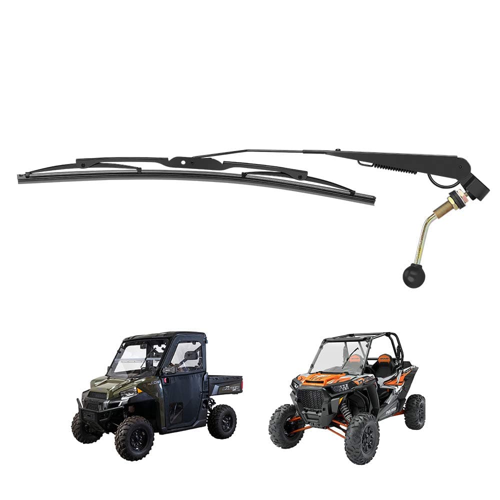 Kemimoto UTV Manual Hand Operated Windshield Wiper 16" Blade