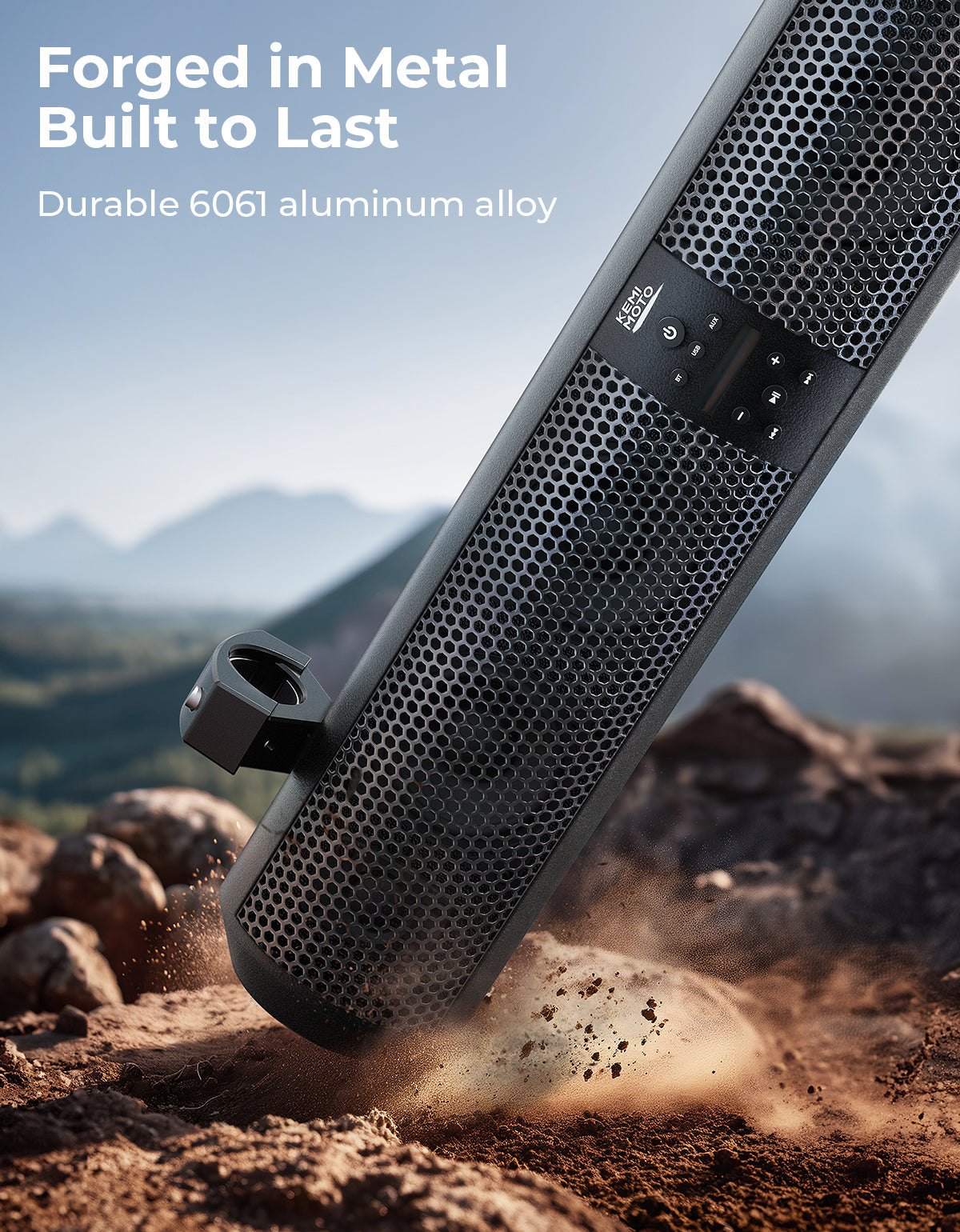 Kemimoto 6 Speaker UTV Bluetooth Sound Bar for Maverick X3/RZR
