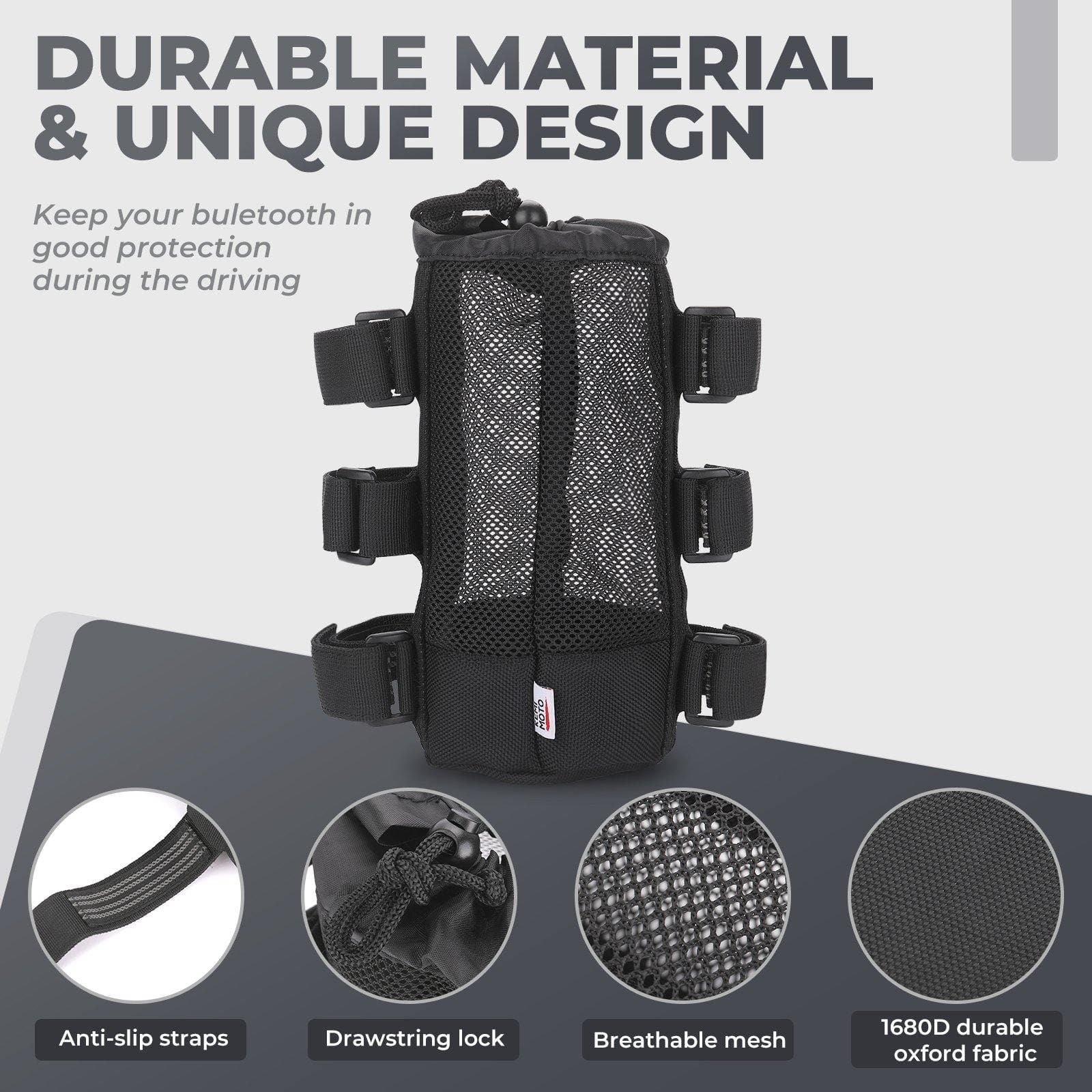 Kemimoto Bluetooth Wireless Speaker Holder for 1.5-2” Roll Bar