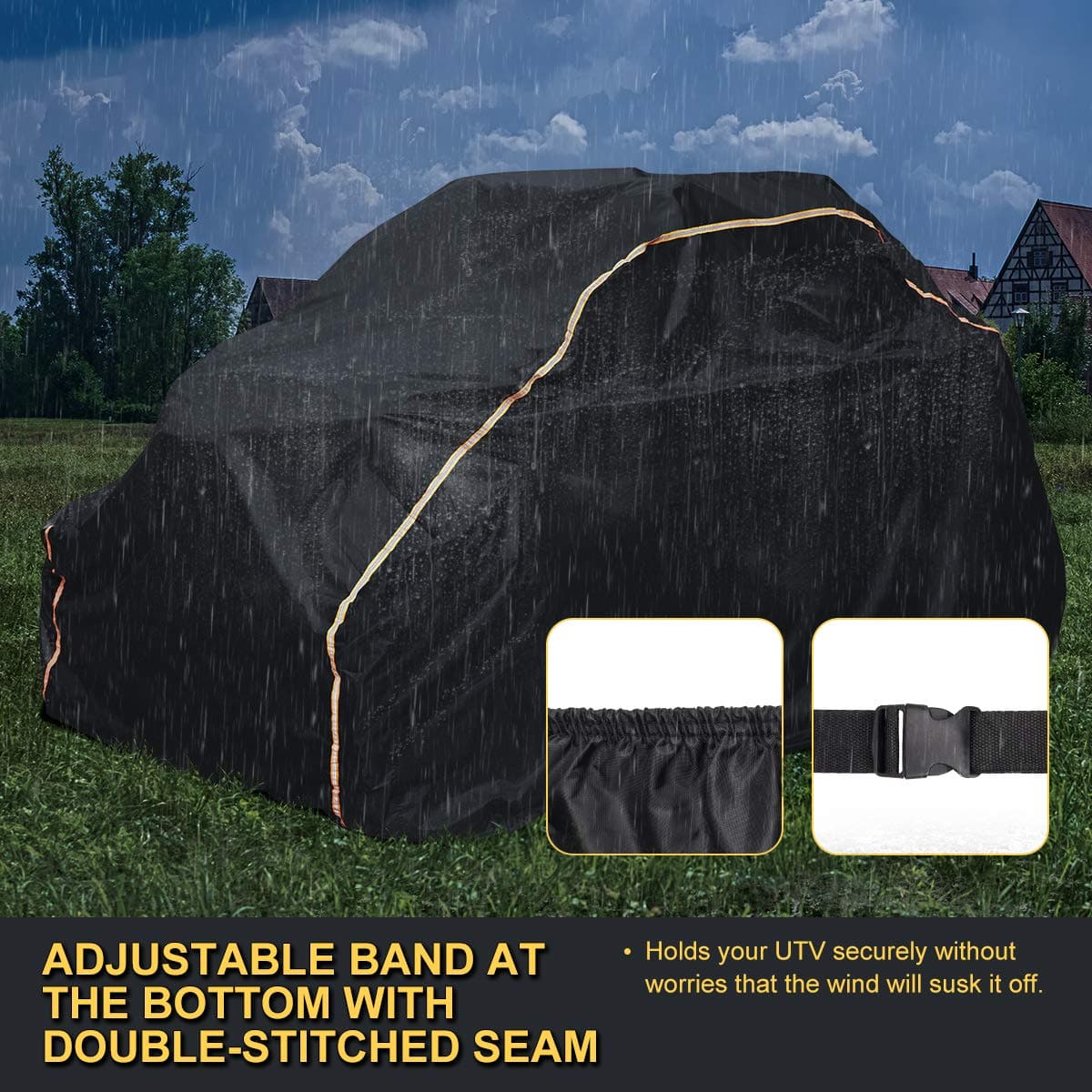 Kemimoto Heavy Waterproof UTV Cover for Polaris RZR PRO XP