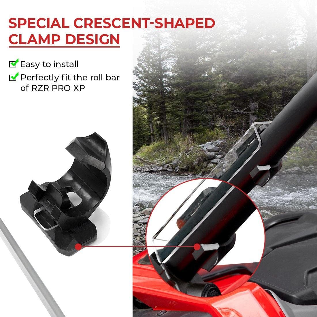 UTV Half Windshield for Polaris RZR PRO XP / XP 4