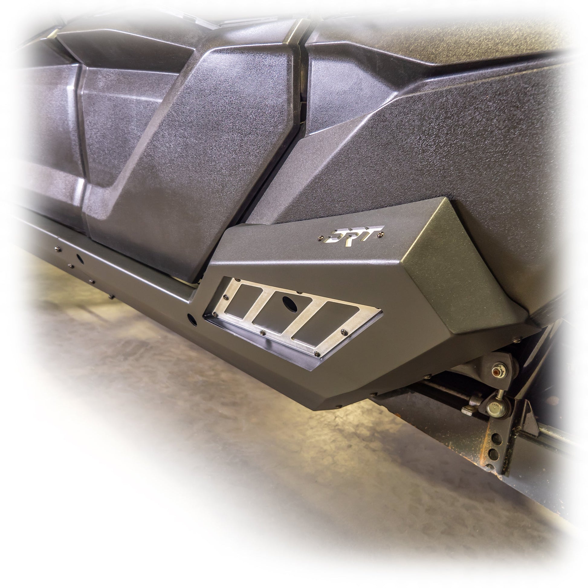 DRT Premium Black Powder-Coated Kawasaki TERYX KRX/4 1000 Rock Sliders