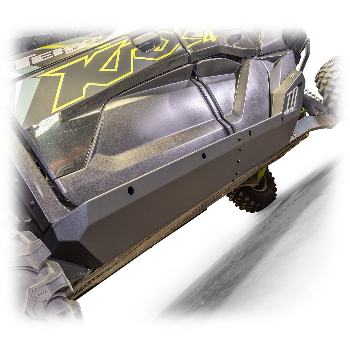 DRT Premium Black Powder-Coated Kawasaki TERYX KRX/4 1000 Rock Sliders