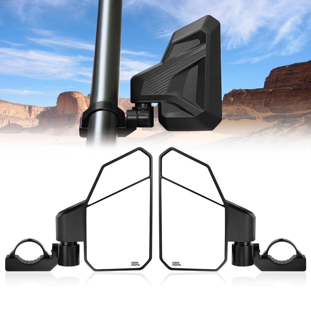 KEMIMOTO Break-Away Adjustable Side View Mirror 1.6‑2″