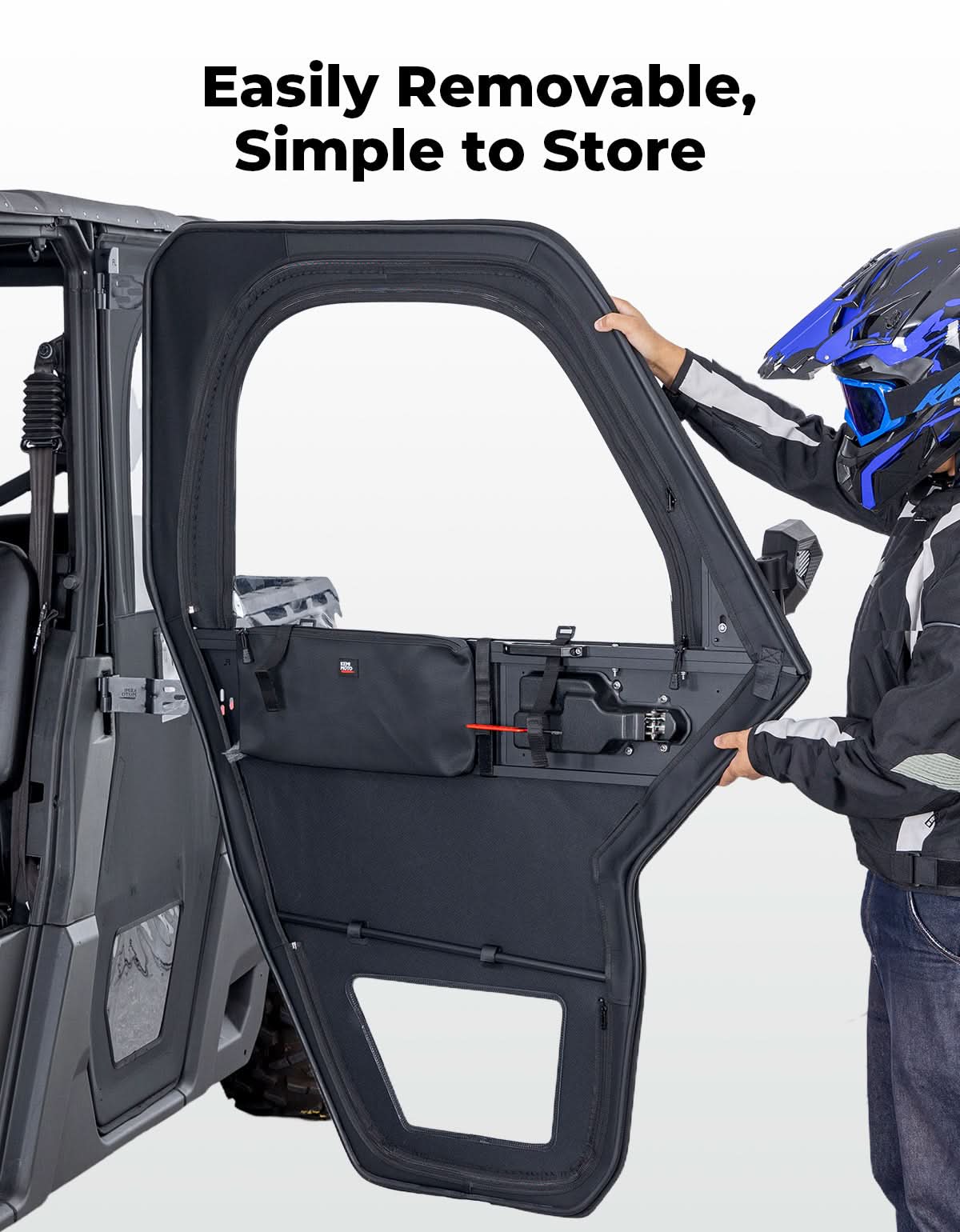 Kemimoto UTV Framed Doors for Can‑Am Defender Max HD 7‑10