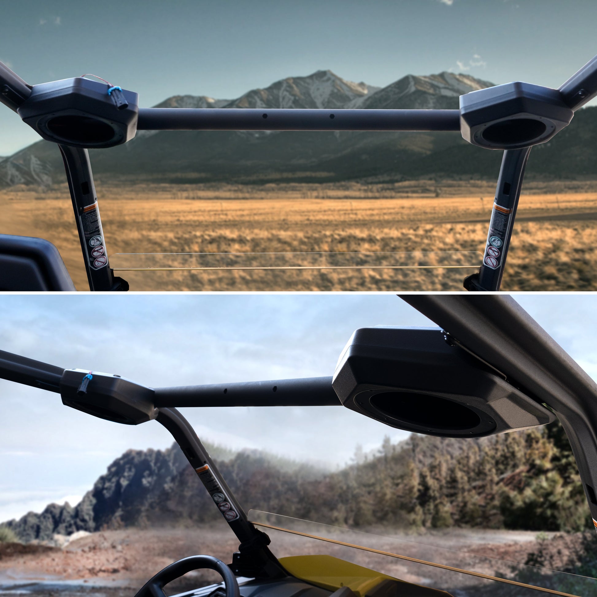 Kemimoto Roof Speaker Pods for Can‑Am Commander Maverick Trail Sport