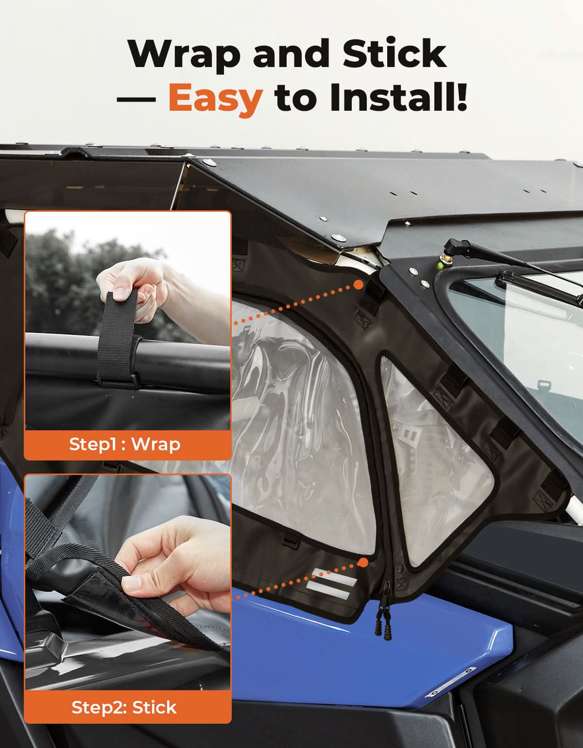 Soft Cab Enclosures Upper Windows for Can‑Am Maverick X3