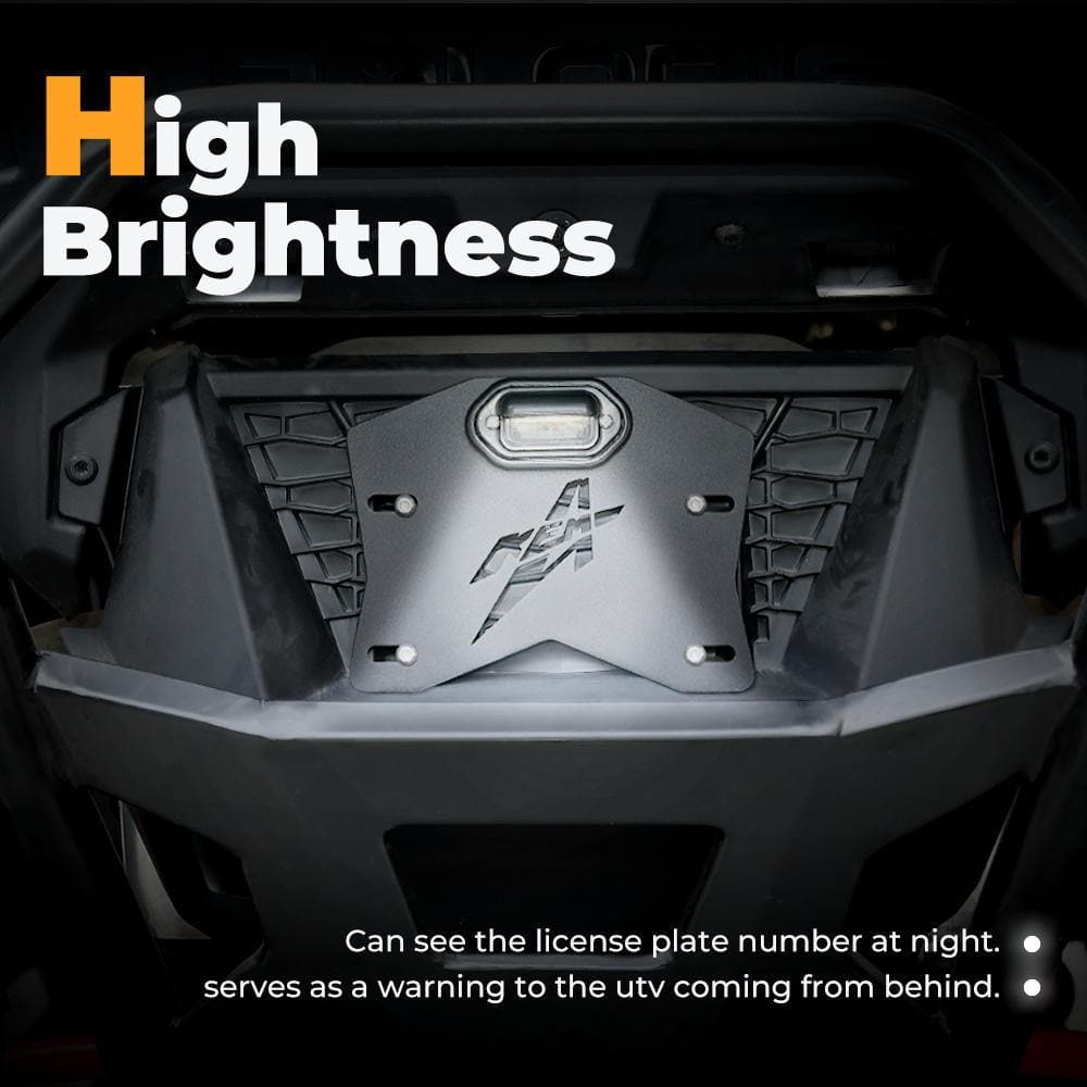 Kemimoto Universal LED License Plate Bracket Kit