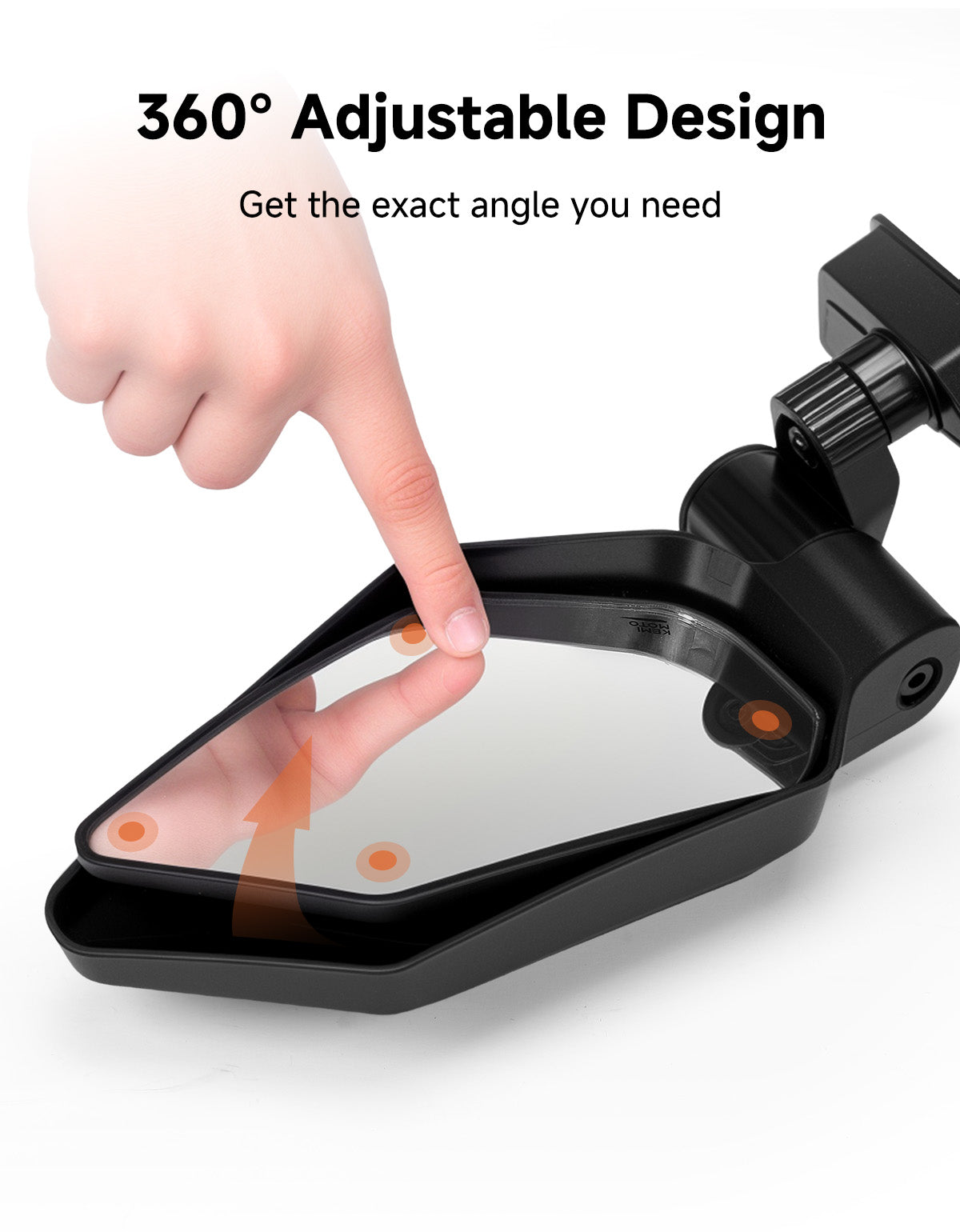 Side Mirrors with Spring‑Back Auto Reset, Fit Can‑Am Maverick X3 / MAX US Flag Pattern