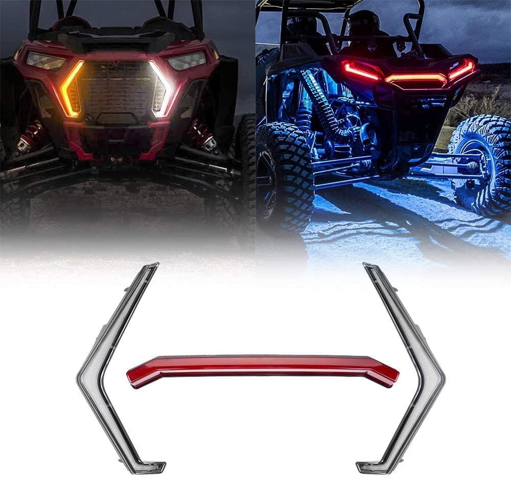 Kemimoto IP67 Front LED Light Kit for Polaris RZR 2019-2023