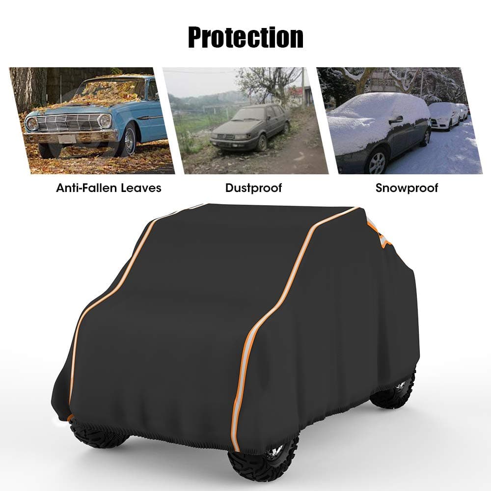 Kemimoto UTV Cover with Reflective Strip for Polaris RZR