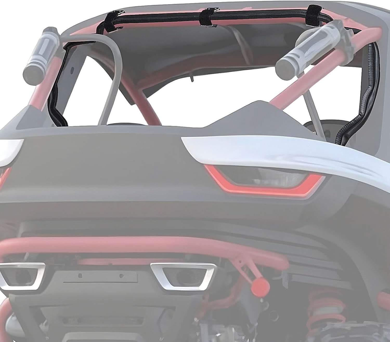 Kemimoto UTV Rear Windshield Ultra-Clear Shatter-Resistant for Segway Villain 2024+