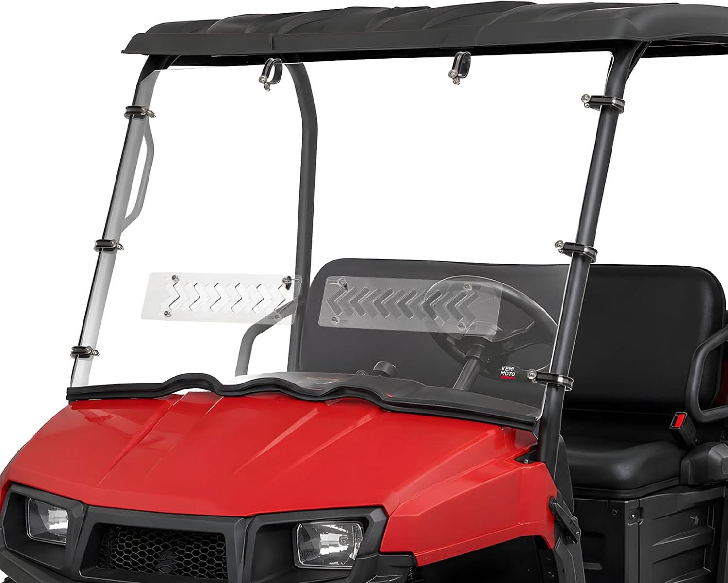 Kemimoto Vented Windshield Scratch-Resistant for Polaris Ranger 400 2010-2014