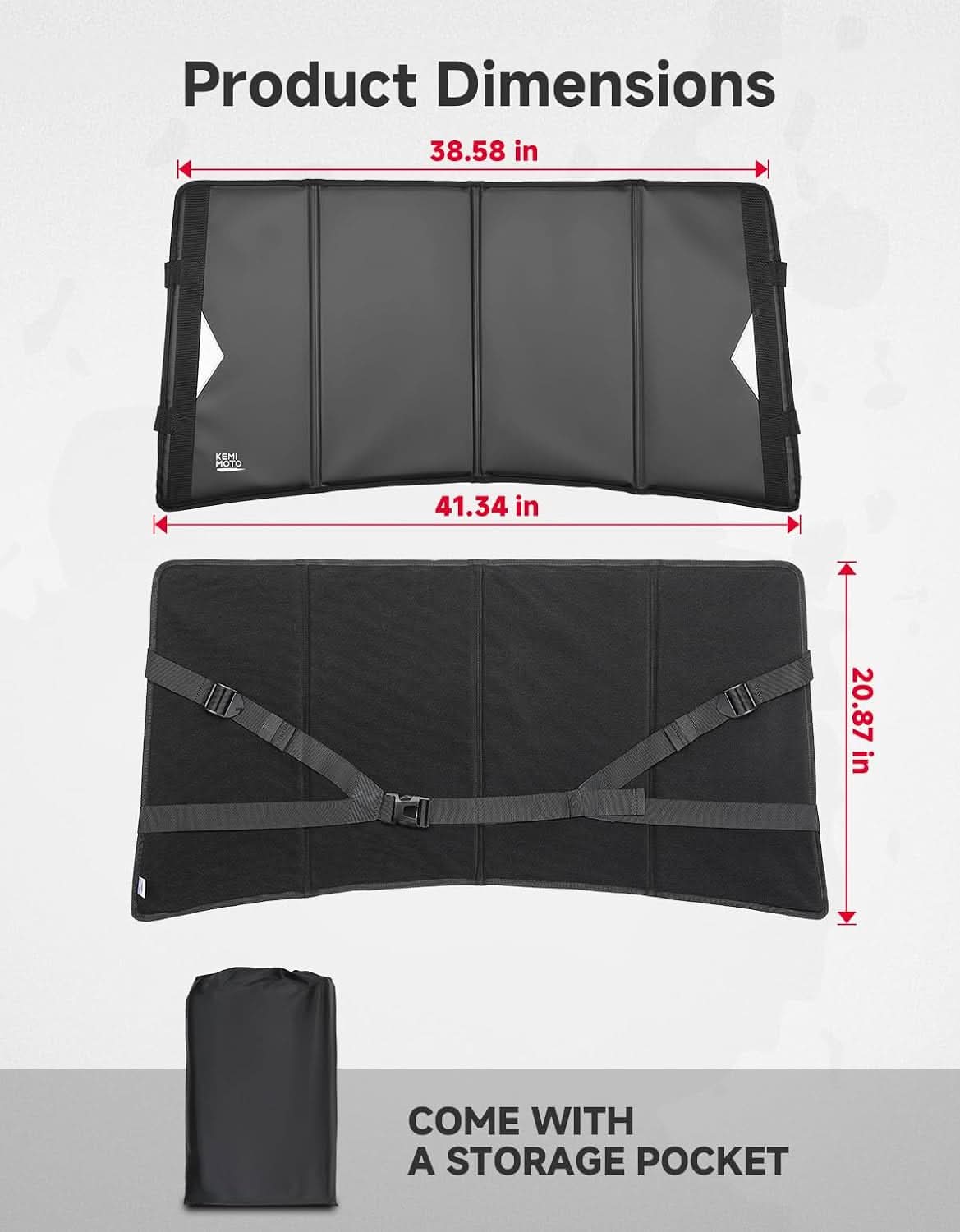 Kemimoto Waterproof Windshield Cover for Polaris RZR XP 1000 2014-2023