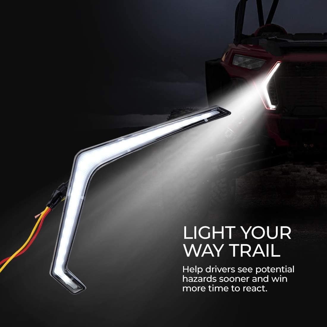 Kemimoto UTV Front Fang Light Set for 2019+ Polaris RZR
