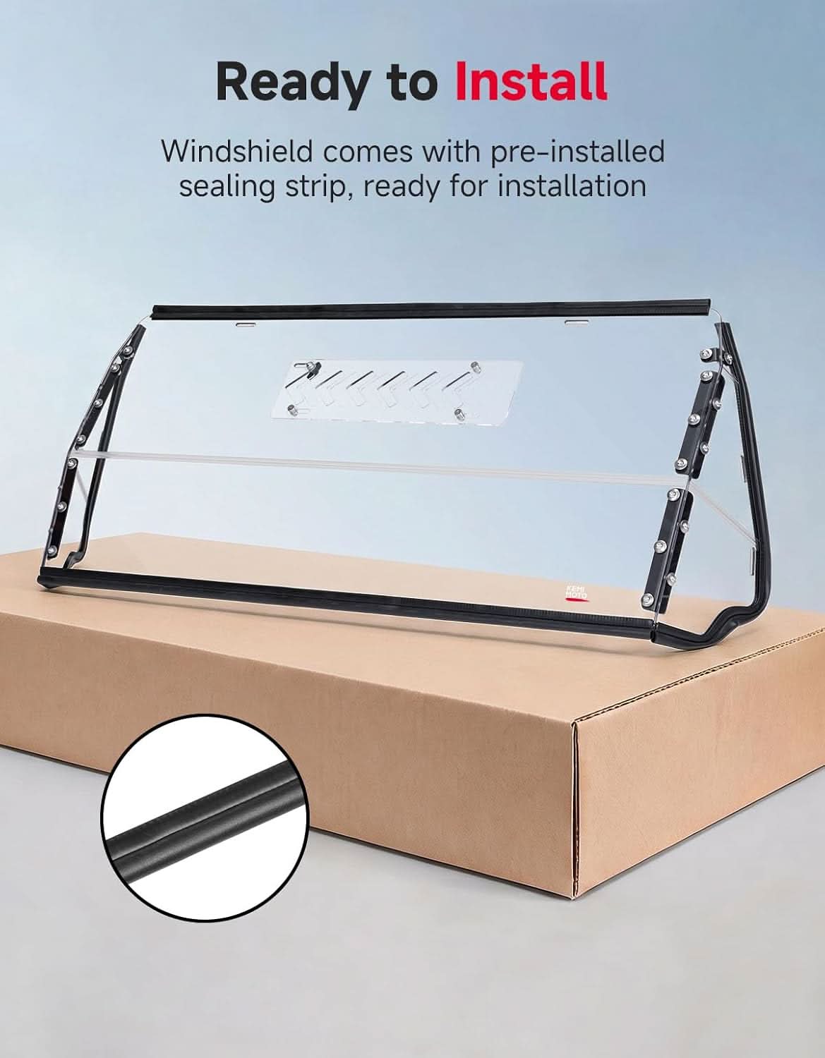 Kemimoto Sliding Rear Windshield for Kawasaki Teryx KRX 4 1000