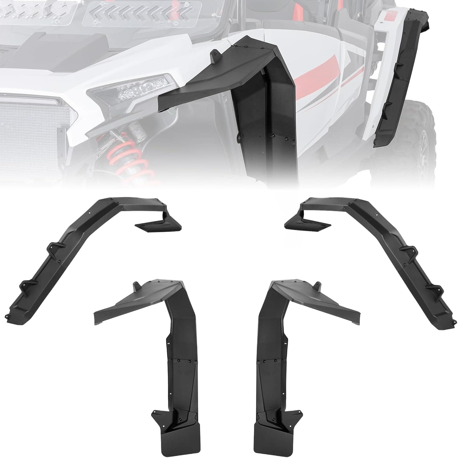 Kemimoto Fender Flares 8.5" Extended Mud Flaps 4PCS