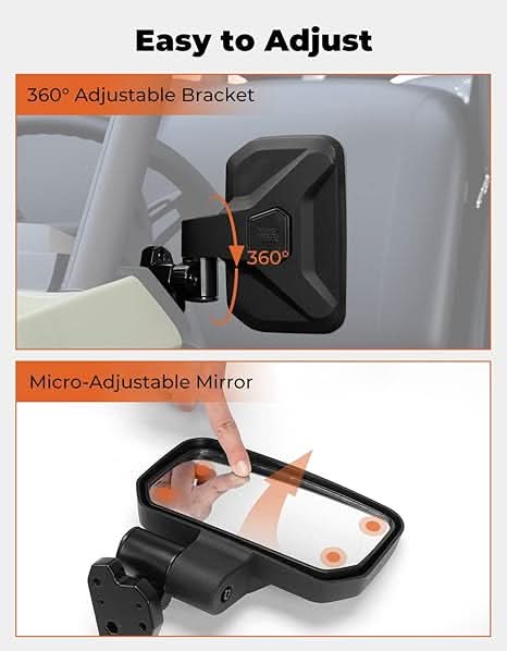 Kemimoto Auto-Folding Side View Mirrors for Can‑Am Defender 2016‑2026