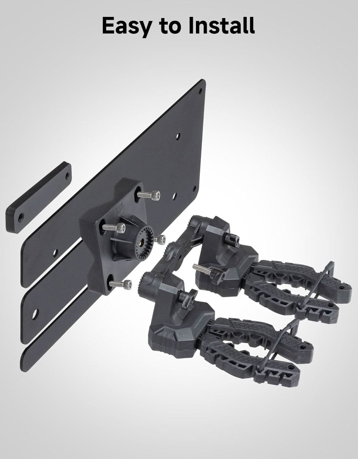 Kemimoto UTV Seat Gun Rack Vertical Saving for Defender Ranger