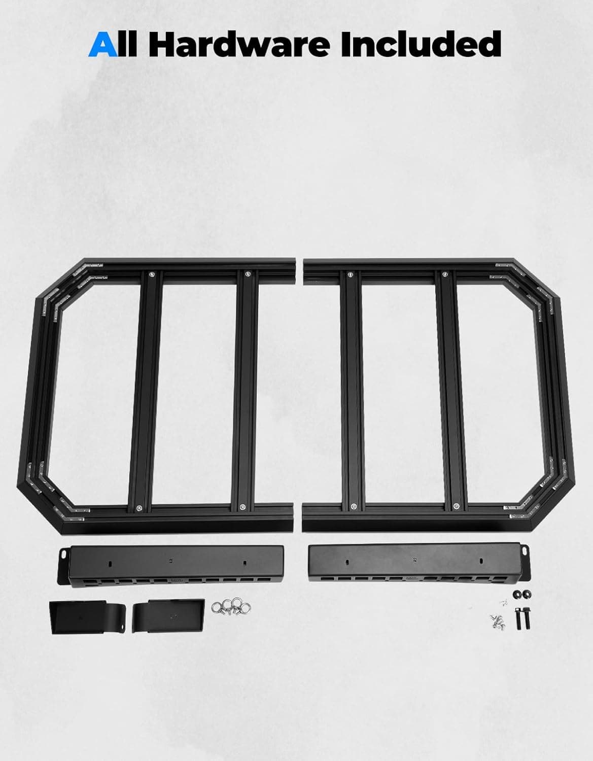 Kemimoto Polaris Ranger Roof Rack Heavy-Duty 220lb Capacity