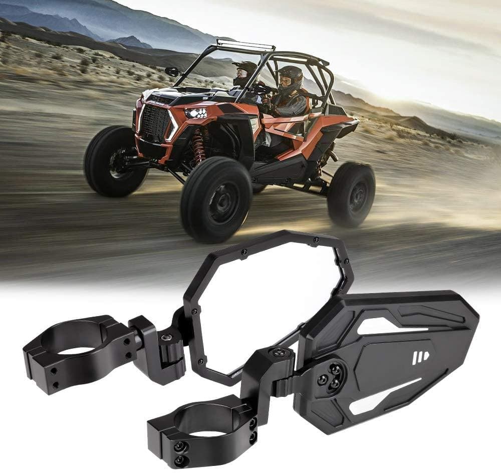 KEMIMOTO Aluminum UTV Side View Mirror for 1.75‑2" Roll Bar