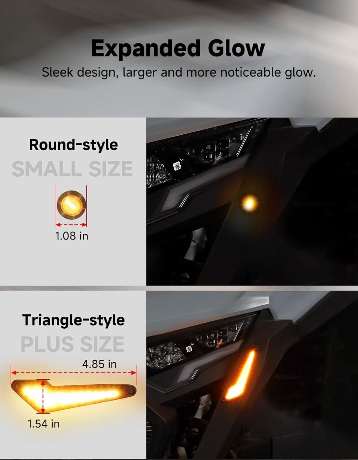 Kemimoto Universal Street-Legal UTV Turn Signal Kit with Horn