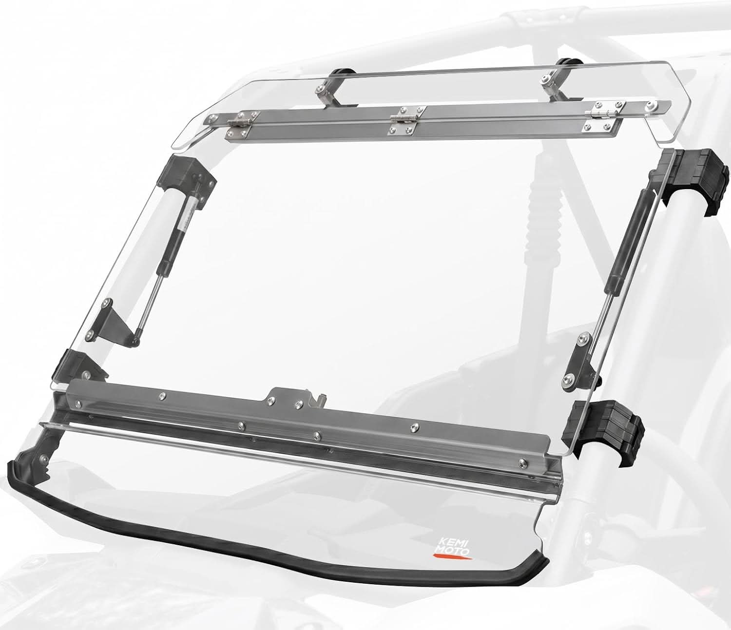 Kemimoto 3-in-1 Adjustable Flip Windshield for Kawasaki Teryx KRX