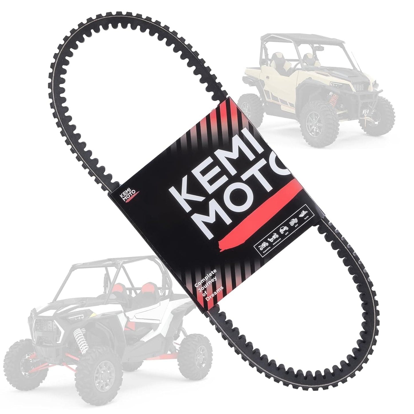Kemimoto Drive Belt Chloroprene Rubber for Polaris RZR XP 1000
