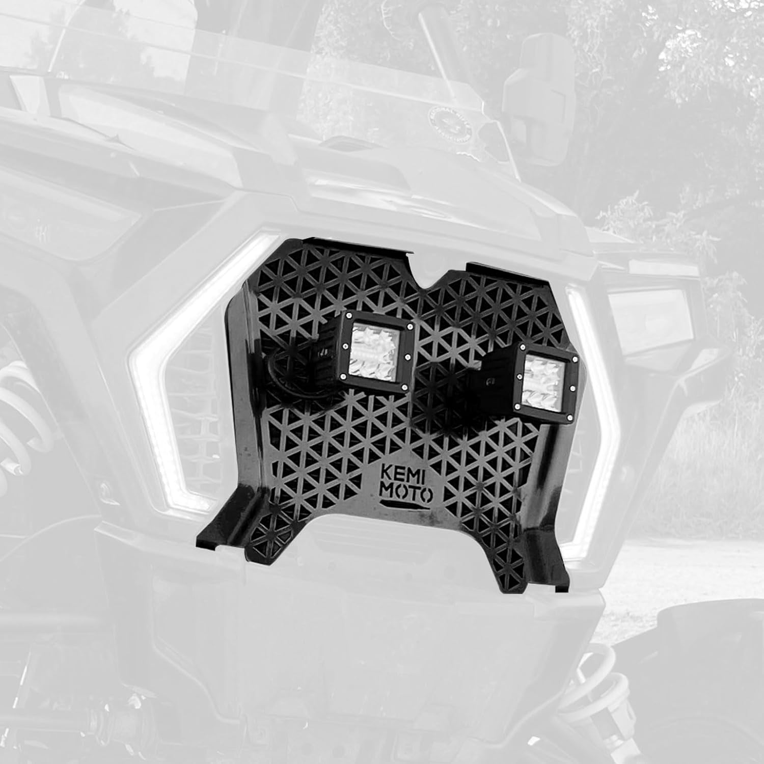 Kemimoto UTV Front Grill Light for Polaris RZR XP Turbo