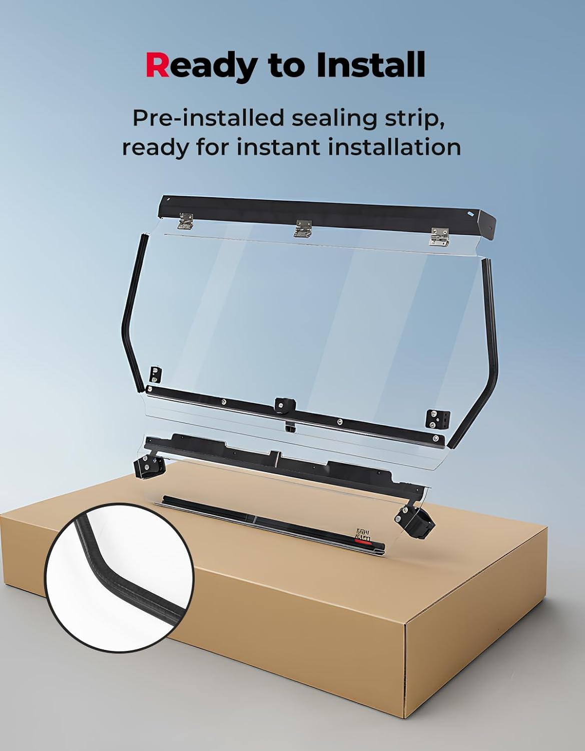 Kemimoto 2-in-1 Flip Windshield for CFMOTO ZForce 950