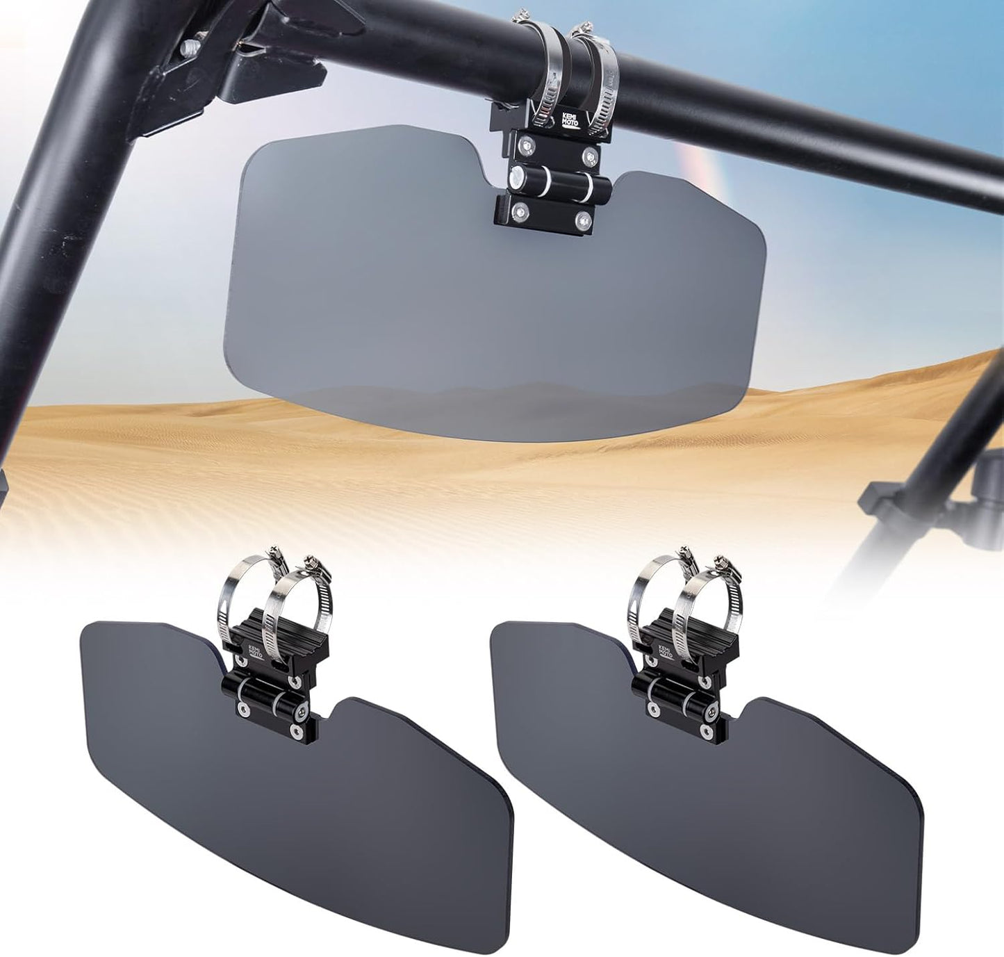 Kemimoto UTV Sun Visor 240° Rotatable