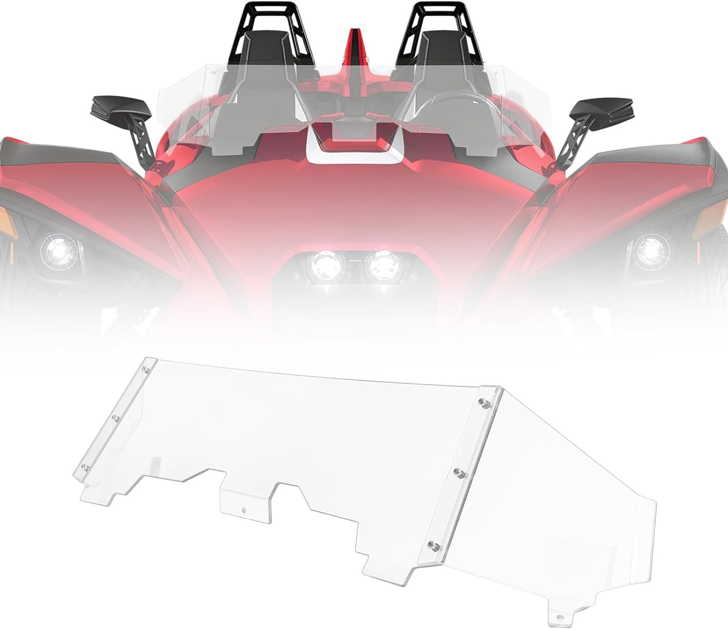 Kemimoto Windshield Deflector for Polaris Slingshot 7.5" PC