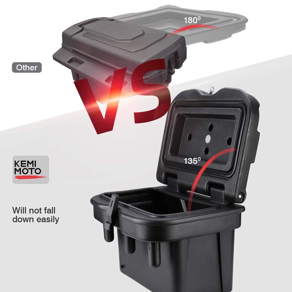 Kemimoto 20L Cargo Storage Box Lockable for Polaris General 1000