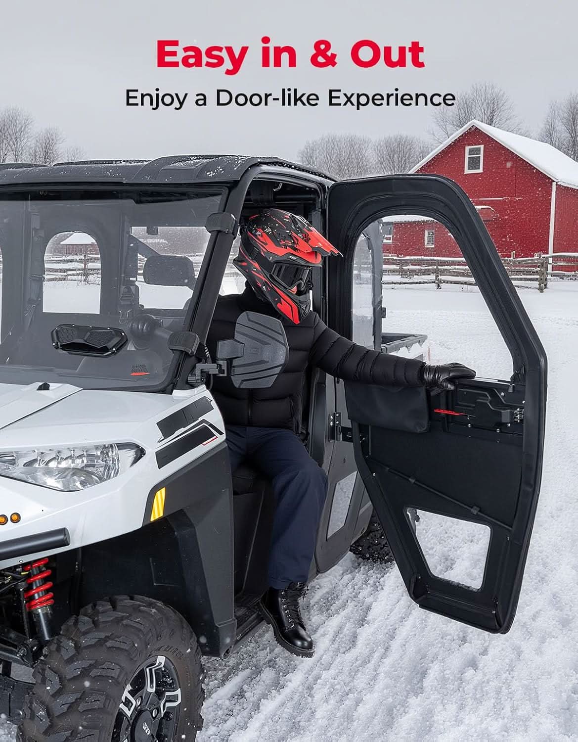 Kemimoto UTV Steel Doors for Polaris Ranger XP 1000