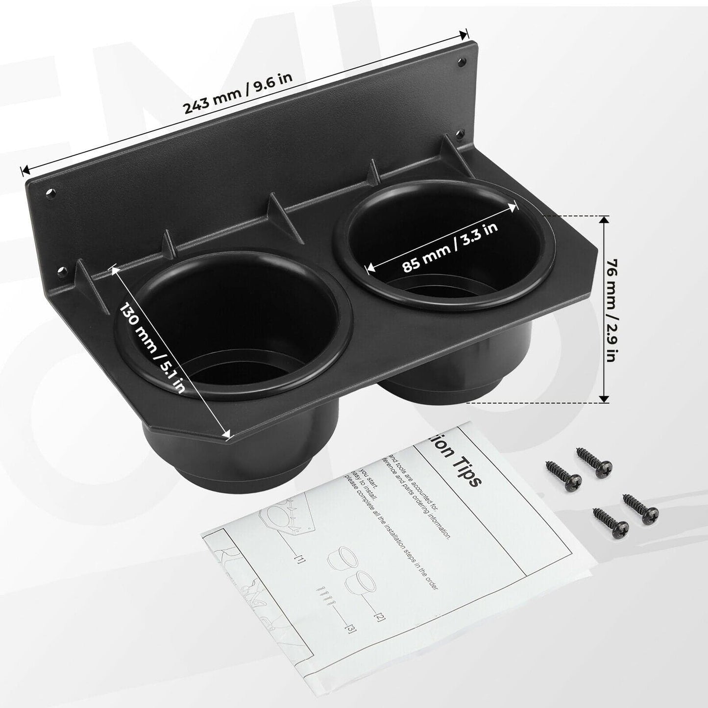 KEMIMOTO Center Dash Cup Holder for Honda Pioneer 700/700-4 2014‑2023