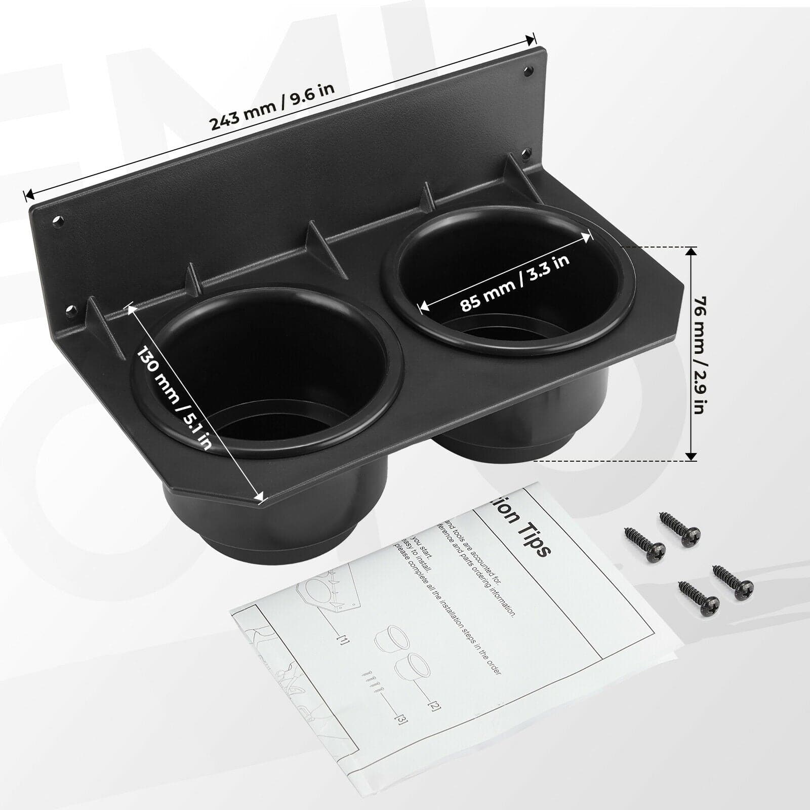 KEMIMOTO Center Dash Cup Holder for Honda Pioneer 700/700-4 2014‑2023