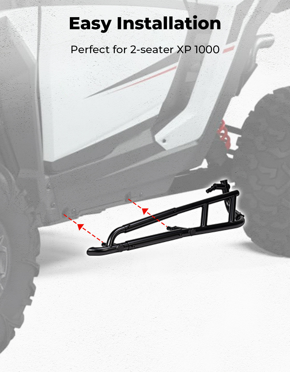 Kemimoto Duty Steel Nerf Bars for Polaris XP 1000 2024-2025