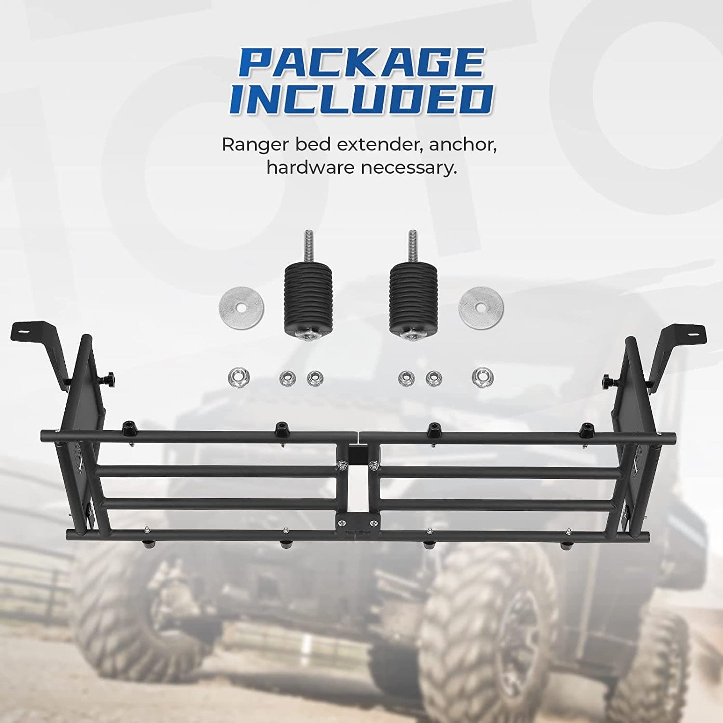 KEMIMOTO UTV Tailgate Extender for Polaris Ranger 1000/XP 2017-2024