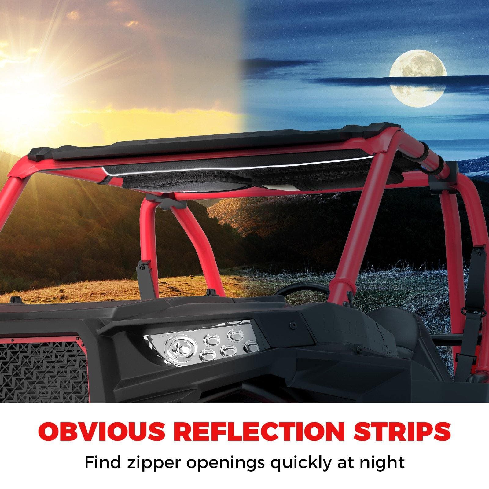 Kemimoto Roof Storage Bag Capacity for Polaris RZR XP 1000