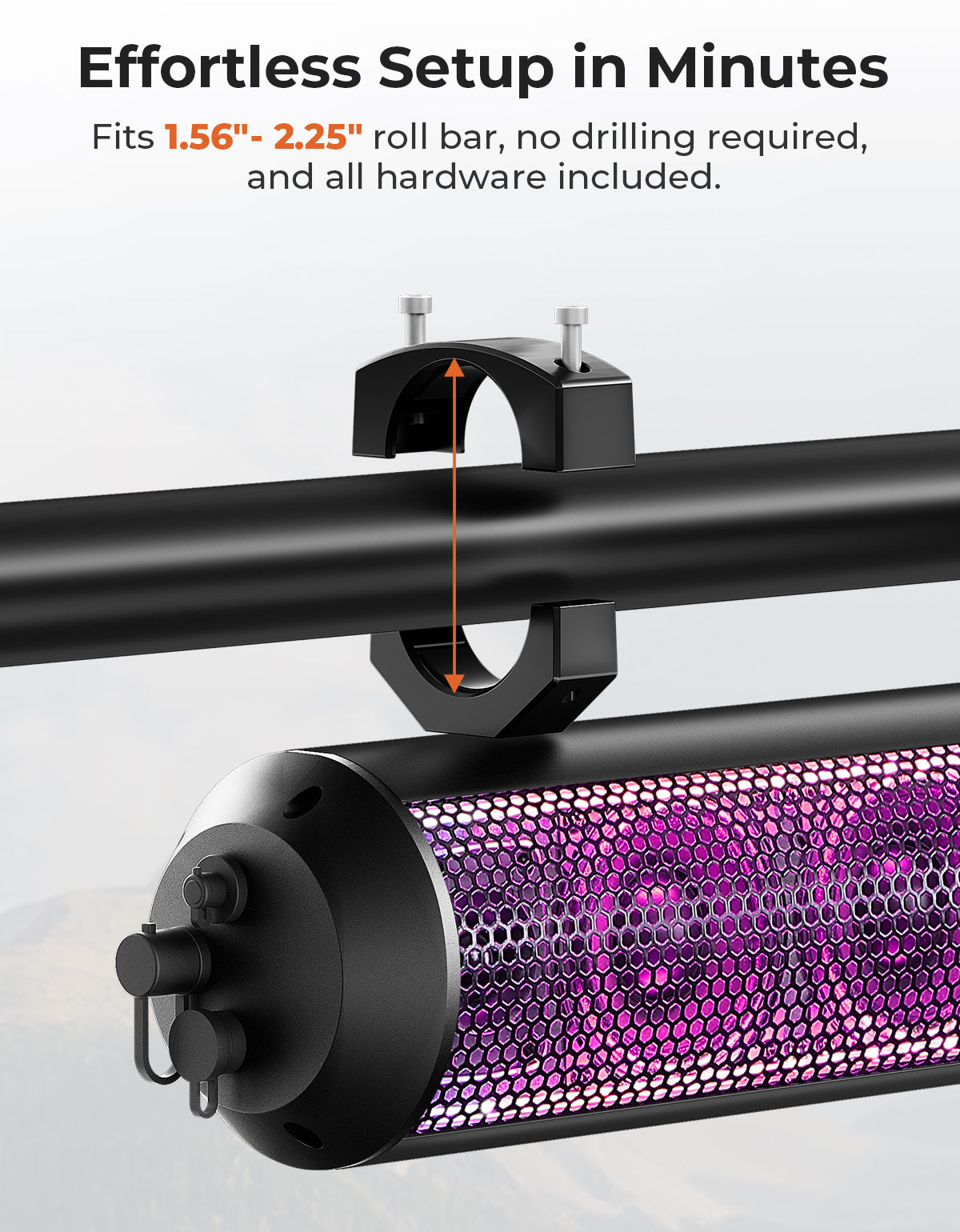 Kemimoto UTV Soundbar 28" SXS With RGB Lights