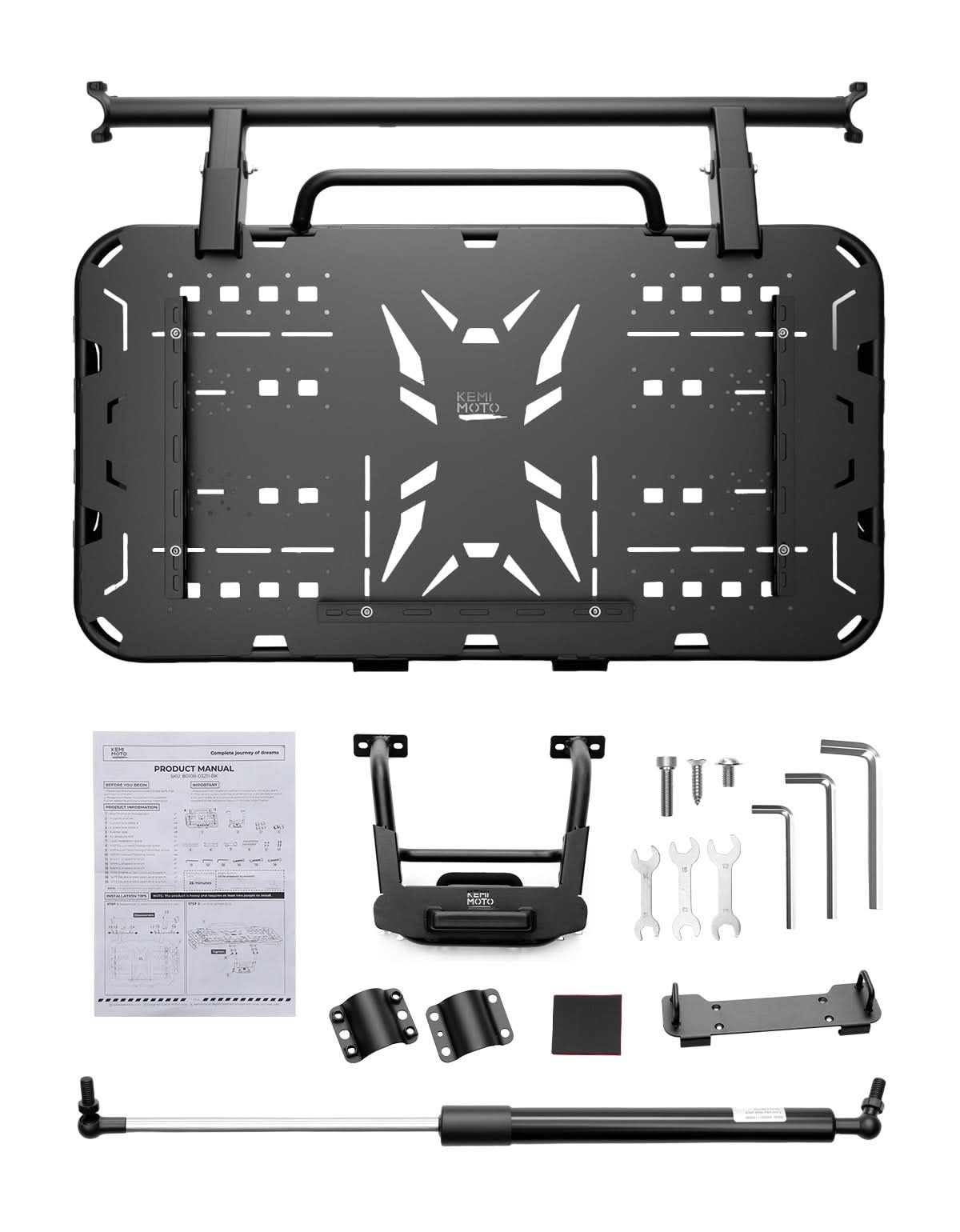 Kemimoto Heavy-Duty Spare Tire Carrier for 2024+ Can‑Am Maverick R